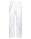 High Pants In White