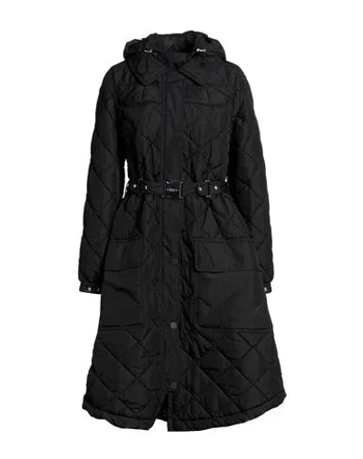 High Woman Puffer Black Size 8 Polyester In Black