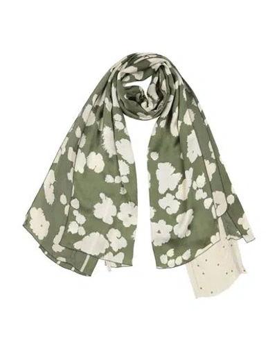 High Woman Scarf Military Green Size - Silk In Multi
