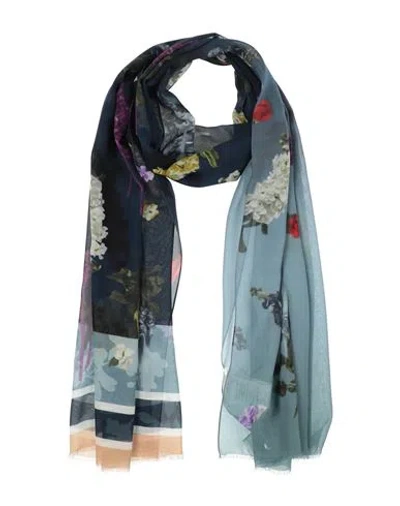 High Woman Scarf Slate Blue Size - Silk