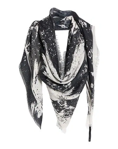 High Woman Scarf White Size - Modal, Cashmere In Pink