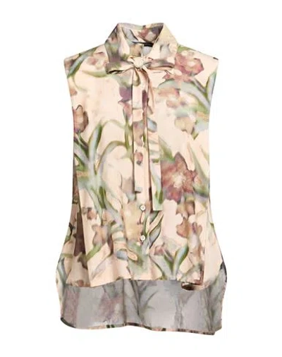High Woman Shirt Blush Size 10 Rayon, Silk In Pink