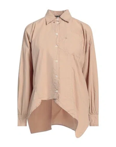 High Woman Shirt Sand Size 10 Cotton In Beige
