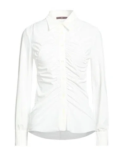 High Woman Shirt White Size 12 Nylon, Elastane