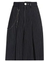 High Woman Shorts & Bermuda Shorts Midnight Blue Size 10 Virgin Wool, Elastane In Blue