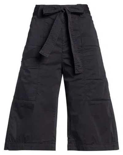 High Woman Shorts & Bermuda Shorts Midnight Blue Size 2 Cotton, Elastane