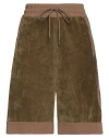 High Woman Shorts & Bermuda Shorts Military Green Size M Polyester, Nylon, Elastane In Green