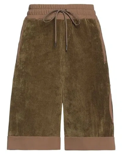 High Woman Shorts & Bermuda Shorts Military Green Size M Polyester, Nylon, Elastane In Brown