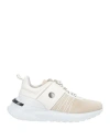 High Woman Sneakers Beige Size 10 Soft Leather In Beige