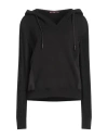 High Woman Sweater Black Size Xl Wool, Acrylic, Nylon, Elastane In Black