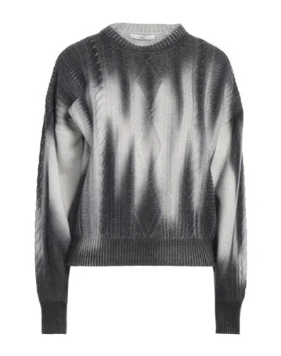 High Woman Sweater Grey Size L Wool, Nylon In Gray