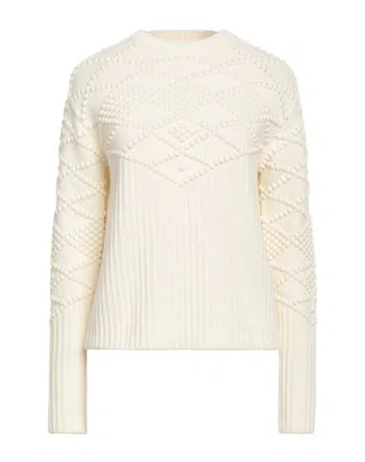 High Woman Sweater Ivory Size L Wool, Nylon In White