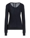 High Woman Sweater Midnight Blue Size M Virgin Wool, Nylon