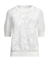 High Woman Sweater White Size Xs Cotton, Nylon In White