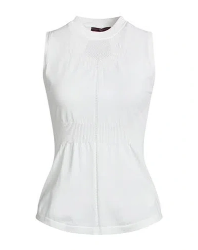 High Woman Sweater White Size Xl Nylon