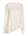High Woman T-shirt Ivory Size L Wool, Rayon, Cupro In White