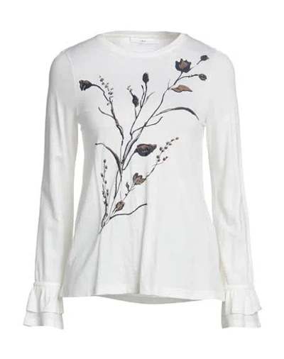 High Woman T-shirt Ivory Size Xl Wool In White