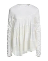 High Woman T-shirt Ivory Size Xl Wool, Silk In White