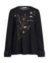 High Woman T-shirt Midnight Blue Size Xl Wool In Blue