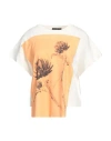 High Woman T-shirt White Size L Cotton In White