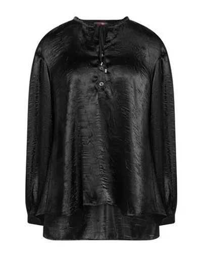 High Woman Top Black Size 12 Polyester