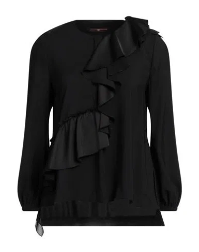 High Woman Top Black Size 6 Polyester
