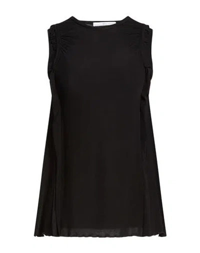 High Woman Top Black Size L Viscose, Elastane