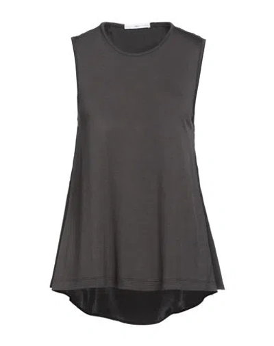 High Woman Top Black Size S Rayon, Silk