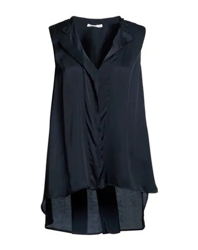 High Woman Top Midnight Blue Size 10 Viscose