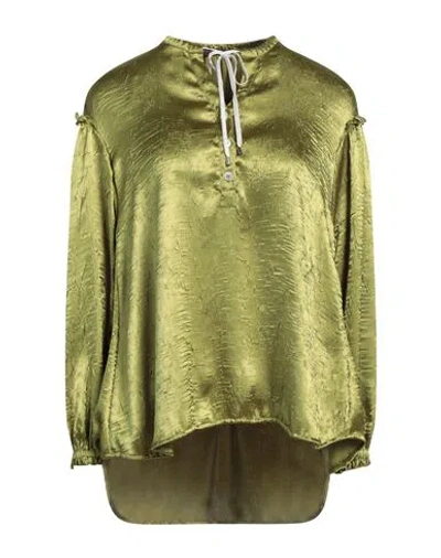 High Woman Top Military Green Size 12 Polyester