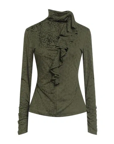 High Woman Top Military Green Size M Polyamide, Elastane