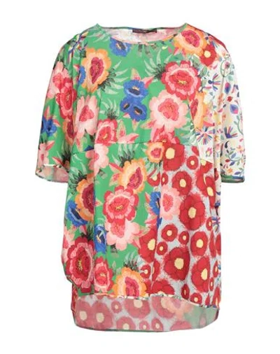 High Woman Top Red Size L Cotton