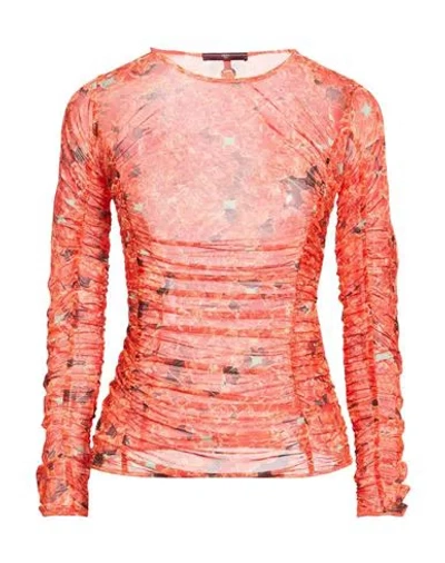 High Woman Top Red Size S Polyester, Elastane
