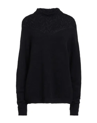 High Woman Turtleneck Midnight Blue Size Xl Virgin Wool, Nylon, Wool, Alpaca Wool