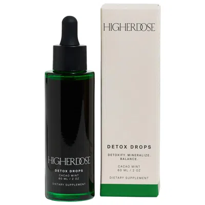 Higherdose Detox Drops With Magnesium, Chlorophyll And Milk Thistle 2.3 oz / 60 ml In White