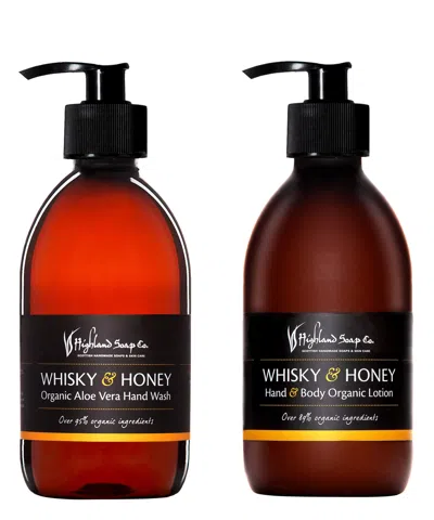 Highland Soap Co. Whisky &amp; Honey Hand Care Gift Set In White