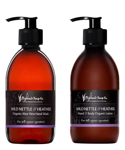 Highland Soap Co. Wild Nettle &amp; Heather Hand Care Gift Set In White