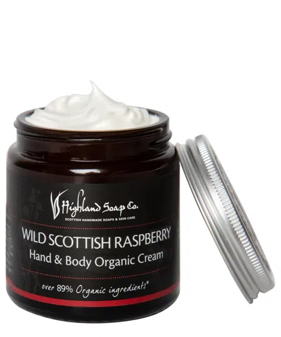 Highland Soap Co. Wild Scottish Raspberry Hand &amp; Body Cream 120 ml In White