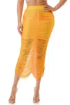 Highlight String Midi Skirt In Yellow In Yellow