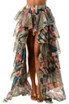 Highlight Women's Sassy Maxi Skirt In Forest In Green