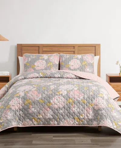 Highline Bedding Co. Bloom 3-pc. Quilt Set, King In Grey