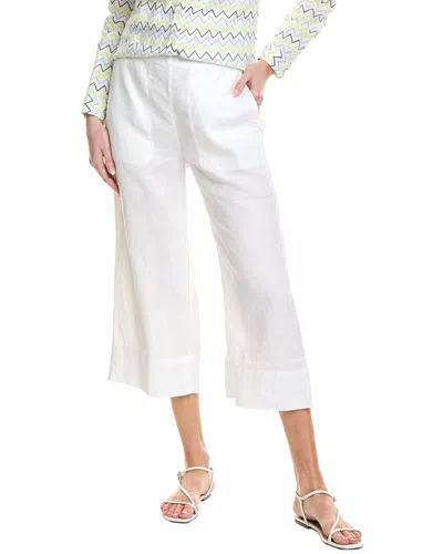 Hiho Mellow Linen Capri Pant In White