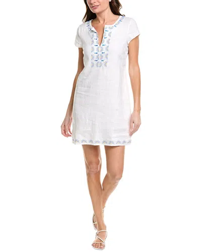 Hiho Rachel Linen Shift Dress In Neutral