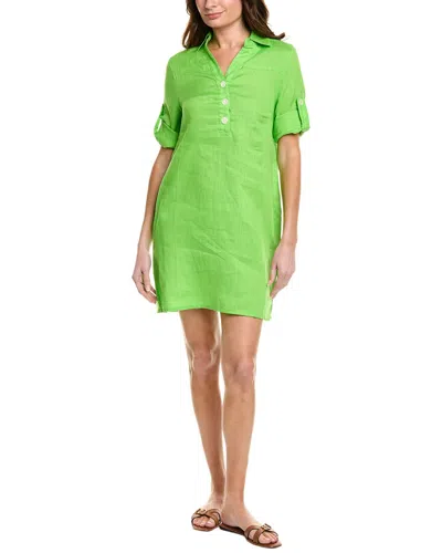 Hiho Sophie Linen Shift Dress In Red