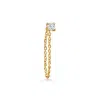 Hik&rós Women's Gold / White Chains Diamond Stud In Multi