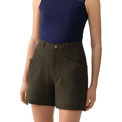 Hikerkind Eight Pocket Short In Green