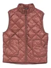 Hiking Patrol Base Quilted Zip-up Gilet In Pink