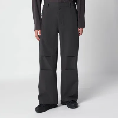 Hiking Patrol Charcoal Black Trousers In Nylon Blend In Transparent