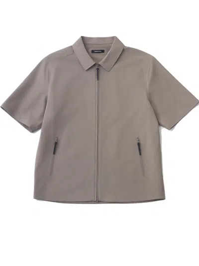 Hiking Patrol Edge Lt Softshell Technical Ss Shirt In Brown