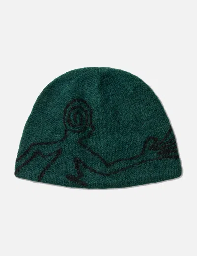 Hiking Patrol Exploration Mohair Mixed Beanie In Green